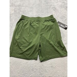 RBX Active Training Gym Shorts Men's Size Medium Green Stretch 8" Inseam  X-Dri